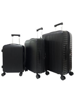 Track Unbreakable Hard Side Suitcase Luggage Sets Lightweight Travel Bag Trolley 3 Pieces Set  - Image 1