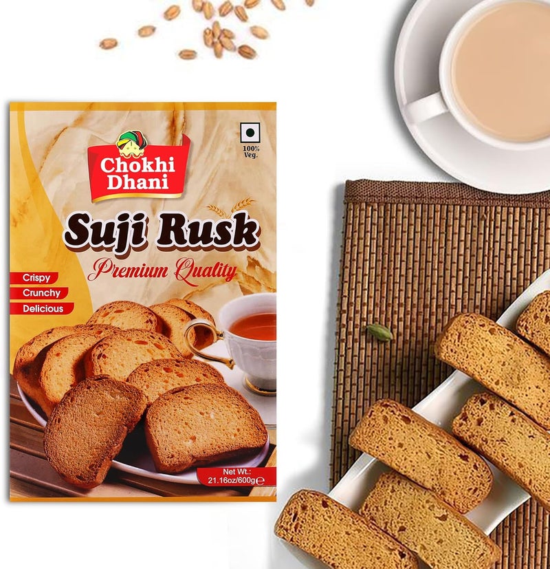 Chokhi Dhani Suji Rusk - Pack of 3 (600 gm each) - Image 3