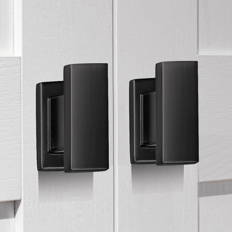 VEHCIL 20 Pack Square Matte Black Kitchen Cabinet Knobs Black Drawer Dresser Knobs Cabinet Handles for Cupboard Closet Bathroom Kitchen Cabinet Hardware,Solid Zinc Alloy - Image 1