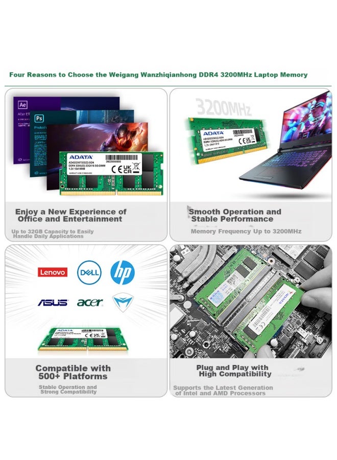 Adata 32gb Ddr4 3200 Laptop Memory, Wanziqianhong - Image 3