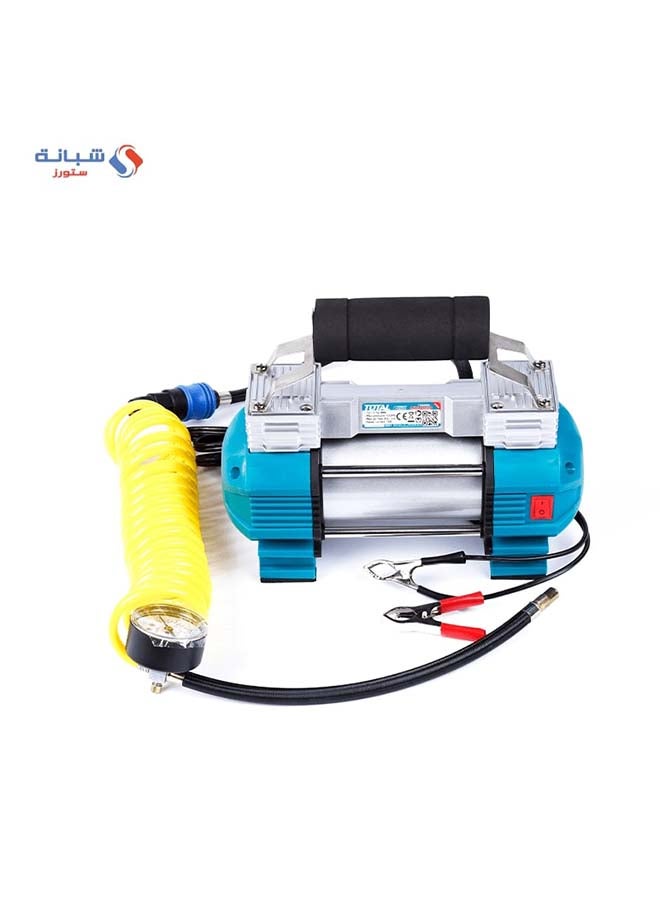 Electric Car Compressor 12 Volt Blue Silver