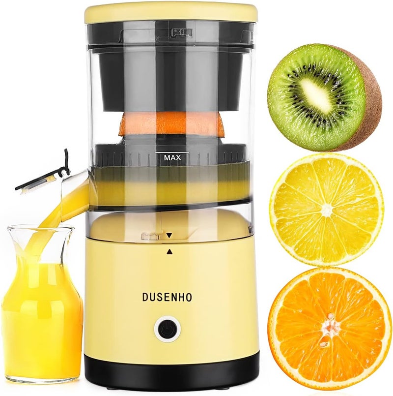 DUSENHO Electric Citrus Juicer - Portable Rechargeable with USB, Easy to Clean, Hand Free, for Oranges, Lemons, Grapefruits - Image 1