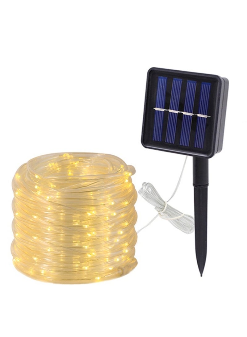 Solar Rope Lights 39FT 100 LED Solar Powered String Lights, Outdoor Decorative LED Rope Lighting for Garden, Yard, Home, Wedding, Christmas, Halloween & Holiday Tree Decoration - Image 2