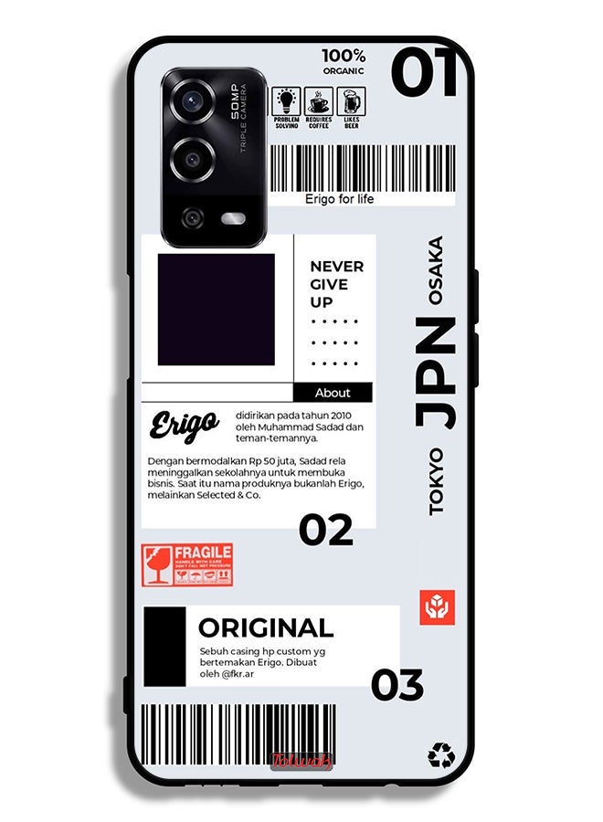 Tolwak Oppo A55 4G Protective Case Cover Japan Sticker - Image 2