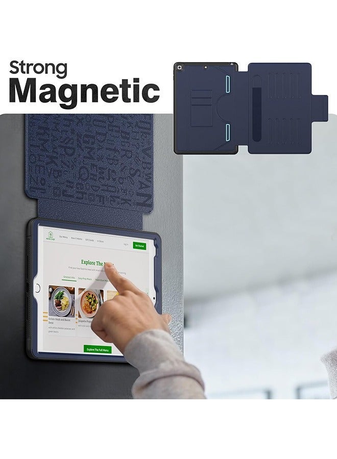 Raxoom Case for iPad pro 13 Inch 2024, Slim Protective Cover with Apple Pencil Holder, Auto Wake/ Sleep, Multiple Viewing Angles (Slate Blue) - Image 5