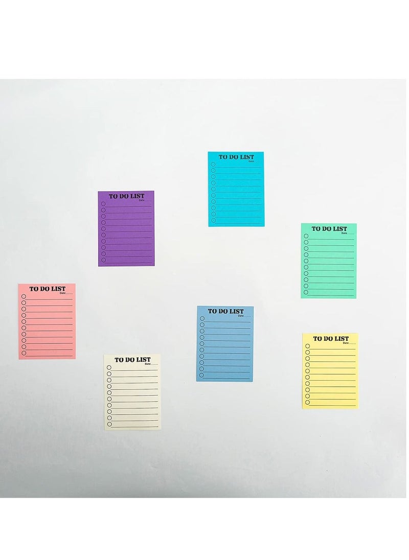 SYOSI - "450 Sheets 9 Pads to Do List Sticky Notes, 3.5x3 in Lined Sticky Notes Adhesive Cute to Do List Notepad for Planner Checklist Office Supplies, Daily Shopping Planner List, 9 Colors " - Image 1