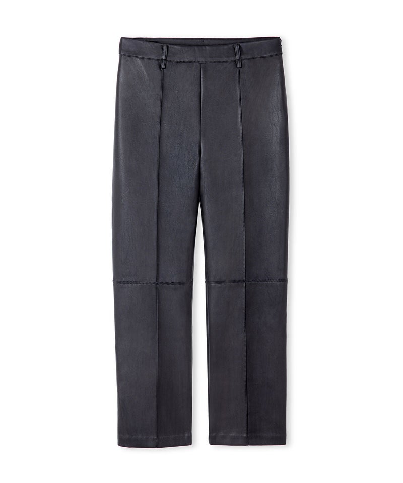 Ipekyol Leather-Effect Straight-Leg Trousers - Image 5