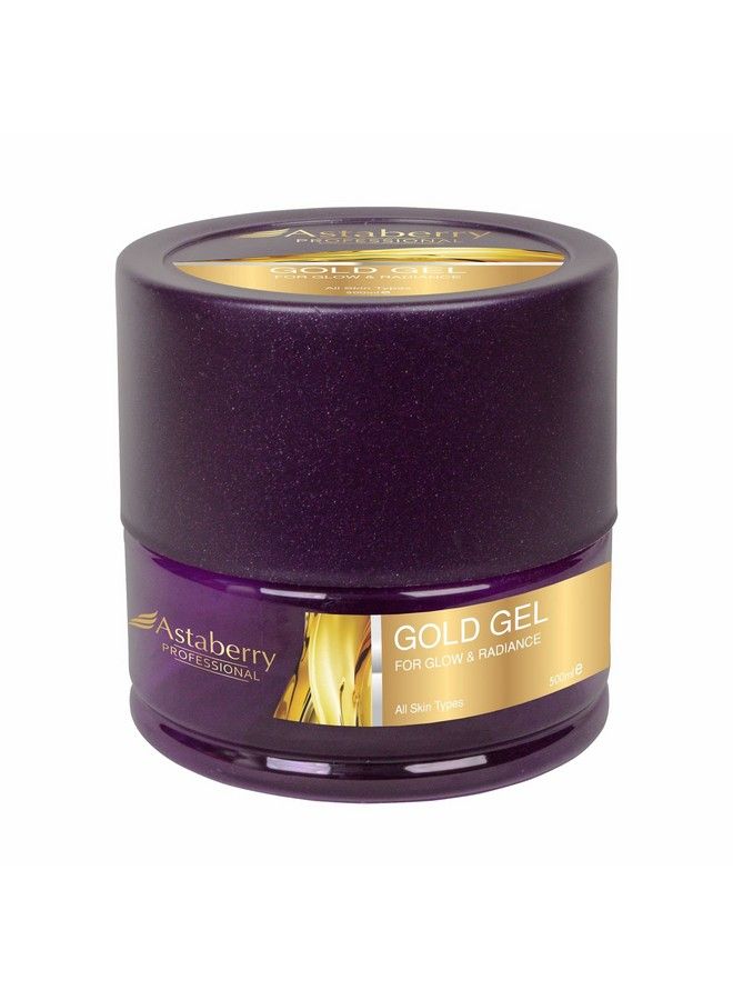 Astaberry Professional Gold Gel For Glow & Radiance Skin 500Ml Get Young And Hydrated Skin; Reversing Oxidation Damage; Counteracts Aging Of The Skin; All Skin Types - Image 1