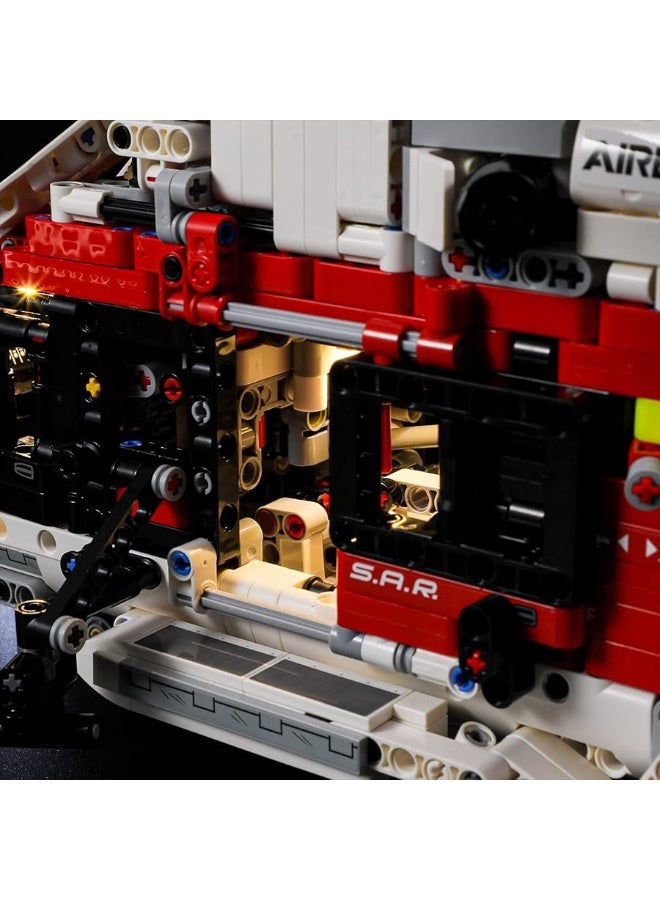 BRIKSMAX BRIKSMAX Led Lighting Kit for LEGO-42145 Airbus H175 Rescue Helicopter - Compatible with Lego Technic Building Blocks Model- Not Include The Lego Set  - Image 5