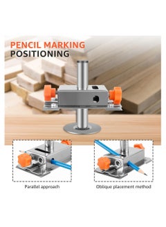 SYOSI Woodworking Scribing Tool, Stainless Steel Multifunctional Wood Marking Tool, Precise Wall Positioning, Adjustable Carpenter Scriber for Wood Laminate  - Image 3