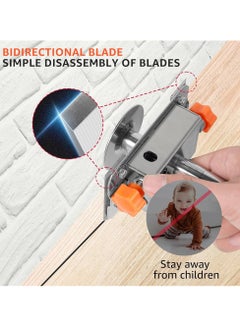 SYOSI Woodworking Scribing Tool, Stainless Steel Multifunctional Wood Marking Tool, Precise Wall Positioning, Adjustable Carpenter Scriber for Wood Laminate  - Image 5
