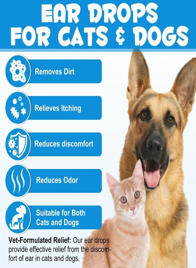 Bieyoc Pet Ear Drops for Dogs and Cats, Dog and Cat Ear Clean and Soothe Ear Irritations, Pet Ear Cleaner Helps to Remove Wax, Stains & Dirt, 2.02 Fl.Oz - Image 3