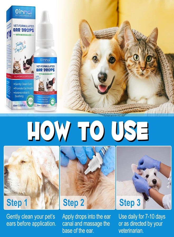Bieyoc Pet Ear Drops for Dogs and Cats, Dog and Cat Ear Clean and Soothe Ear Irritations, Pet Ear Cleaner Helps to Remove Wax, Stains & Dirt, 2.02 Fl.Oz - Image 5