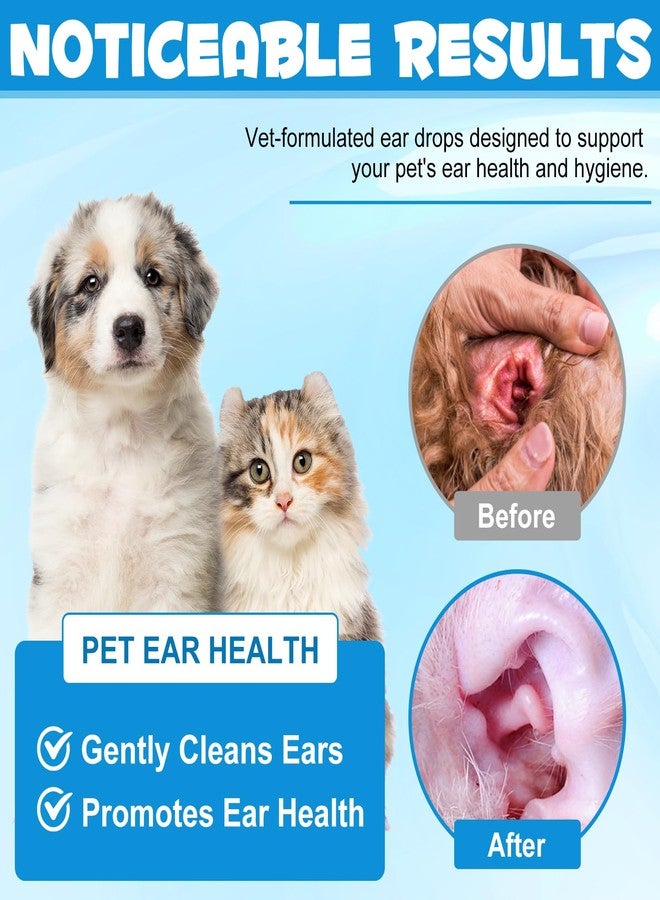 Bieyoc Pet Ear Drops for Dogs and Cats, Dog and Cat Ear Clean and Soothe Ear Irritations, Pet Ear Cleaner Helps to Remove Wax, Stains & Dirt, 2.02 Fl.Oz - Image 4