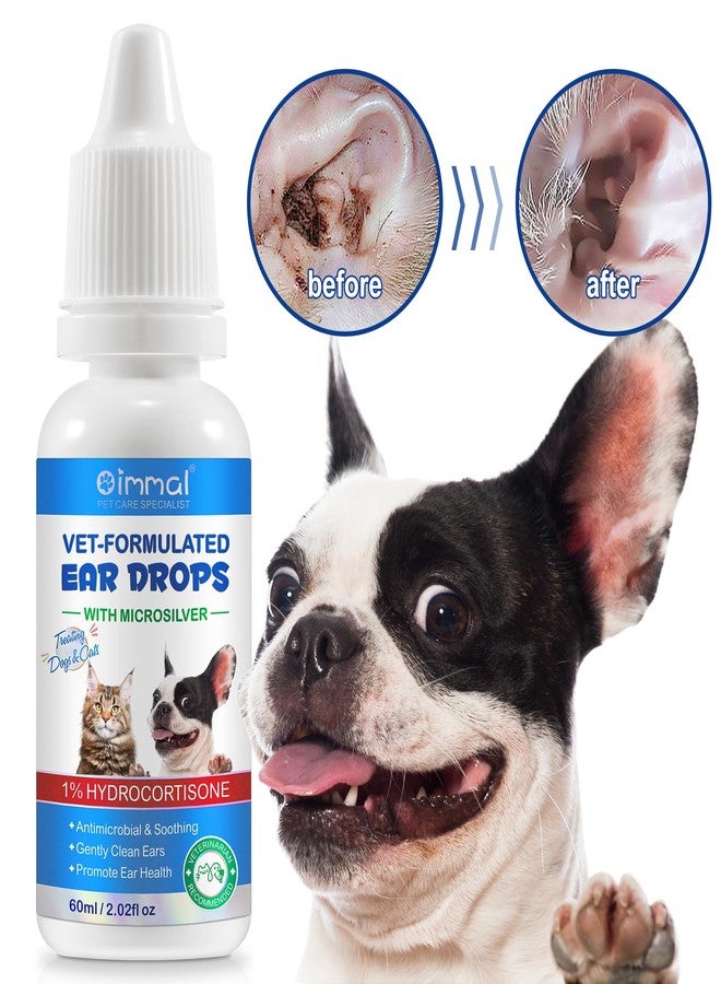 Bieyoc Pet Ear Drops for Dogs and Cats, Dog and Cat Ear Clean and Soothe Ear Irritations, Pet Ear Cleaner Helps to Remove Wax, Stains & Dirt, 2.02 Fl.Oz - Image 2