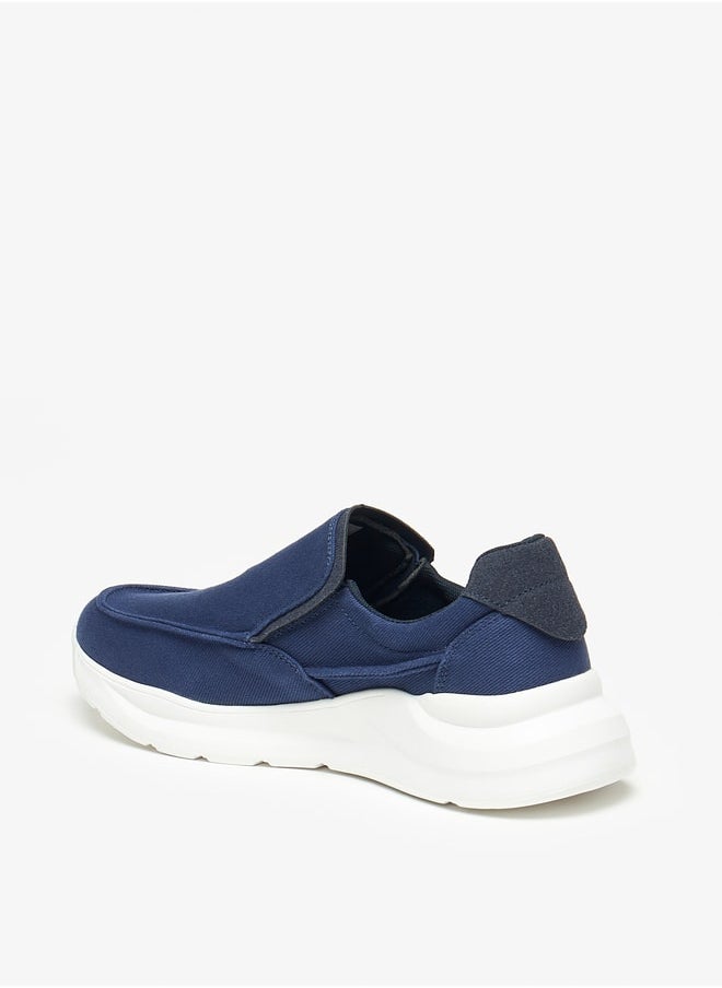 LBL by Shoexpress Textured Low Ankle Slip-On Sneakers  - Image 2
