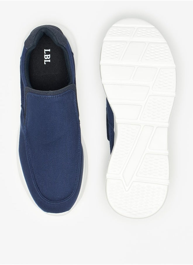 LBL by Shoexpress Textured Low Ankle Slip-On Sneakers  - Image 4
