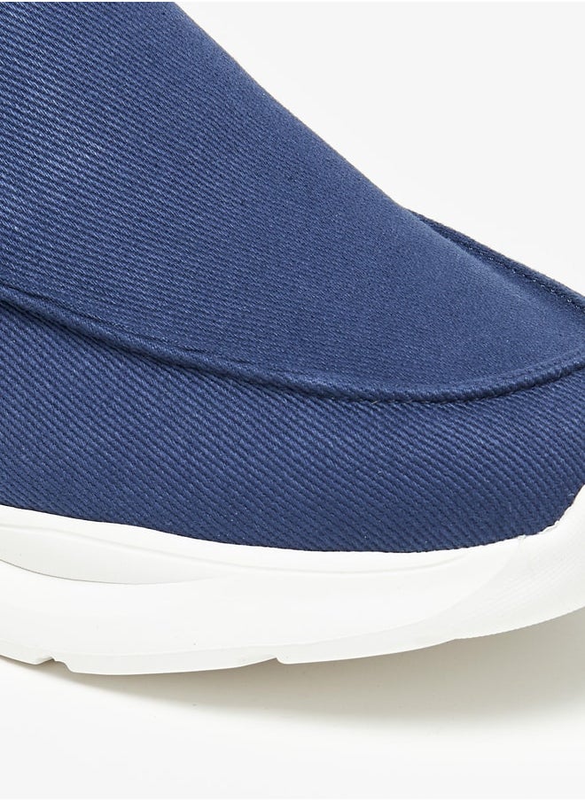 LBL by Shoexpress Textured Low Ankle Slip-On Sneakers  - Image 5