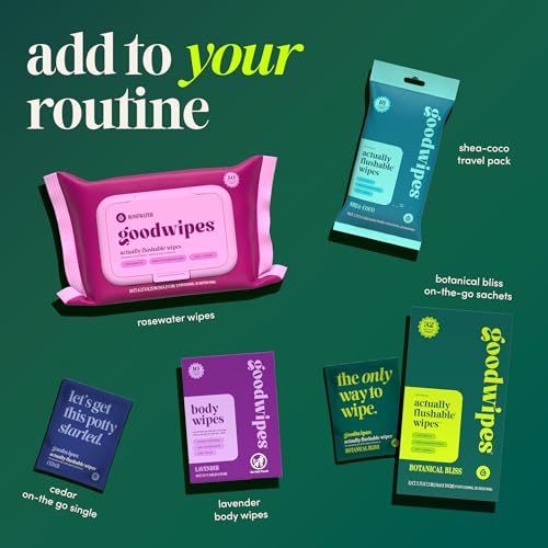 Goodwipes Body Wipes, Really Big for All Over, Made with Aloe, Plant Based and Hypoallergenic, Wipe Away Sweat and Odor, For Face and Body-Lavender, 10 Count - Image 3