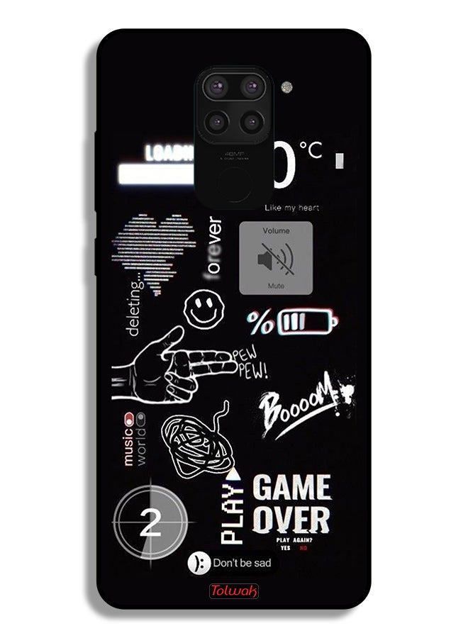 Tolwak Xiaomi Redmi Note 9 Protective Case Cover Game Over Pew Pew - Image 2