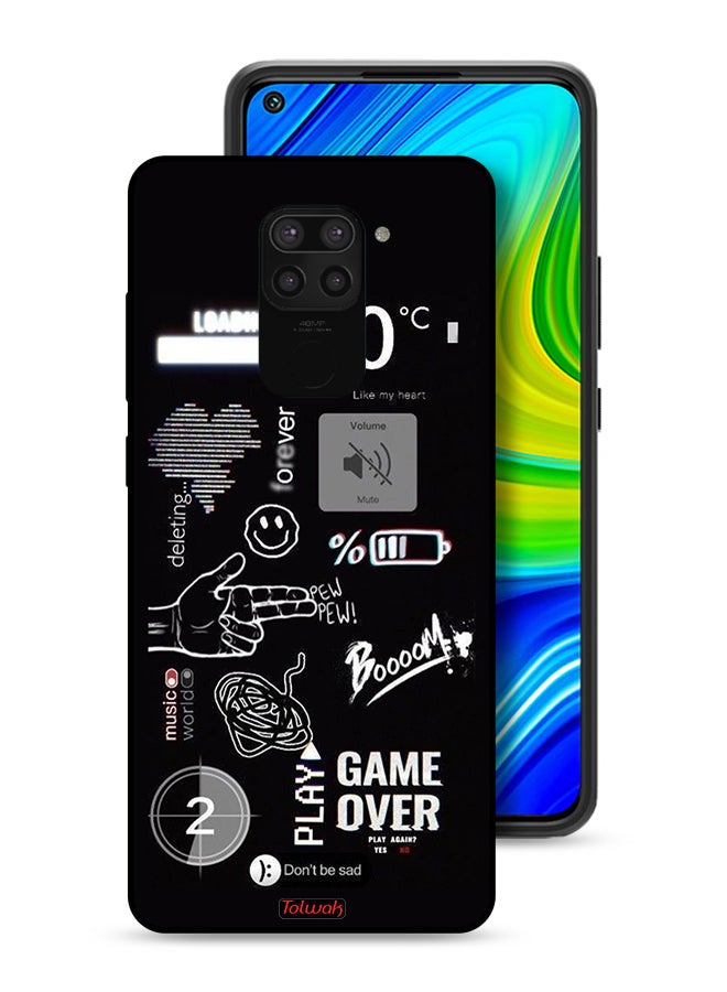 Tolwak Xiaomi Redmi Note 9 Protective Case Cover Game Over Pew Pew - Image 1