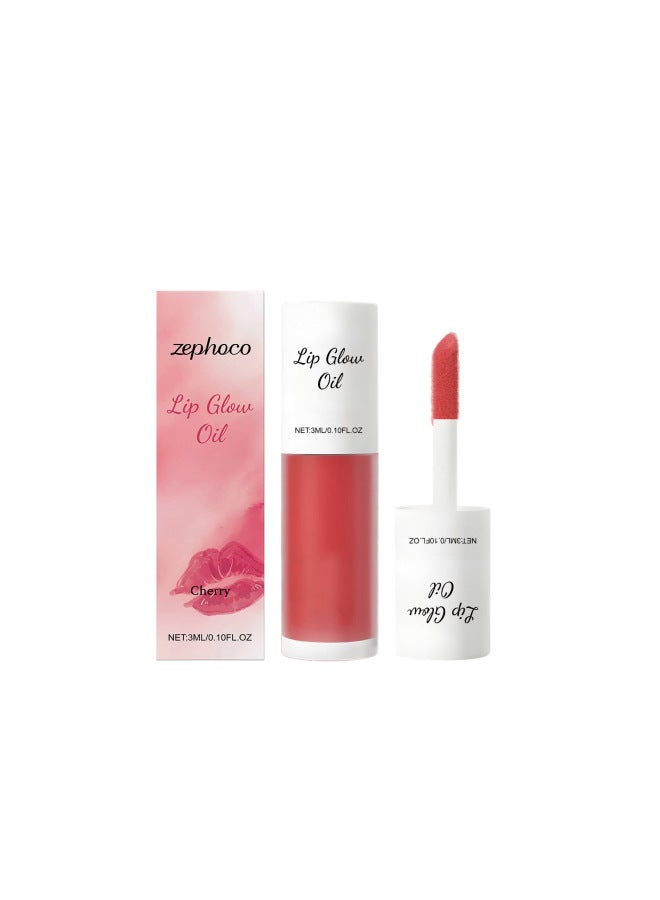 zephoco Cherry Hydrating Lip Gloss Oil: Nourishes Lips For Softness And Elasticity, Lightweight And Non-greasy With A Luminous Finish - Image 5