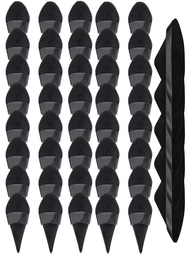 DATNASAYAD 45 Pieces Triangle Cosmetic Loose Powder Puffs Washable Reusable Soft Plush Foundation Sponge for Face Body Wet Dry Makeup Tool- Multicolor Pack of 45 - Image 1