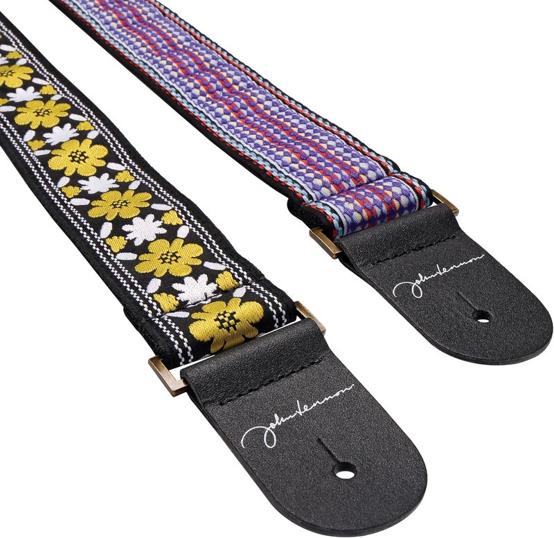 D'Addario John Lennon Signature Guitar Strap - Live in NYC Jacquard - Image 5