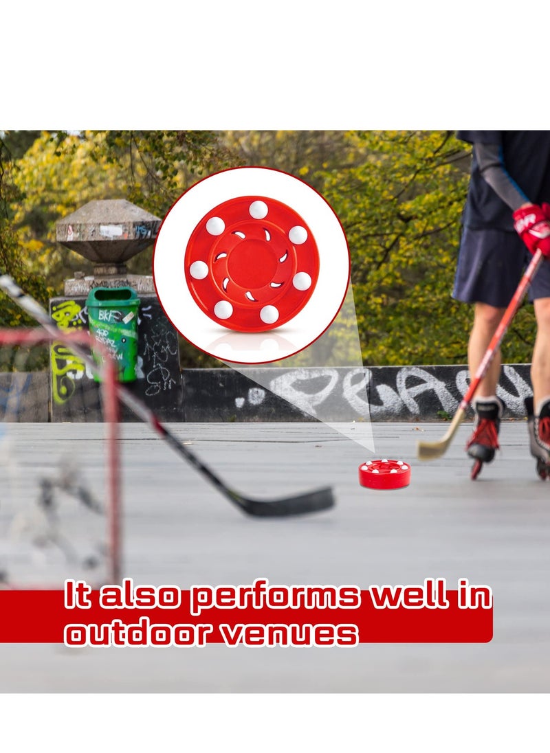 SYOSI Roller Hockey Puck Street Hockey Puck Official Game Puck Multifunctional Hockey Balls Novelty Indoor Hockey Set for Indoor and Outdoor Sport Dry Land Hockey Balls for Practicing Training Activities  - Image 5