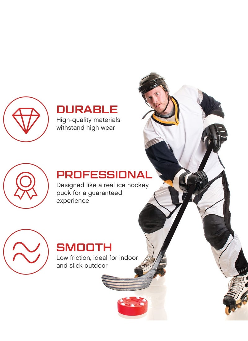 SYOSI Roller Hockey Puck Street Hockey Puck Official Game Puck Multifunctional Hockey Balls Novelty Indoor Hockey Set for Indoor and Outdoor Sport Dry Land Hockey Balls for Practicing Training Activities  - Image 4