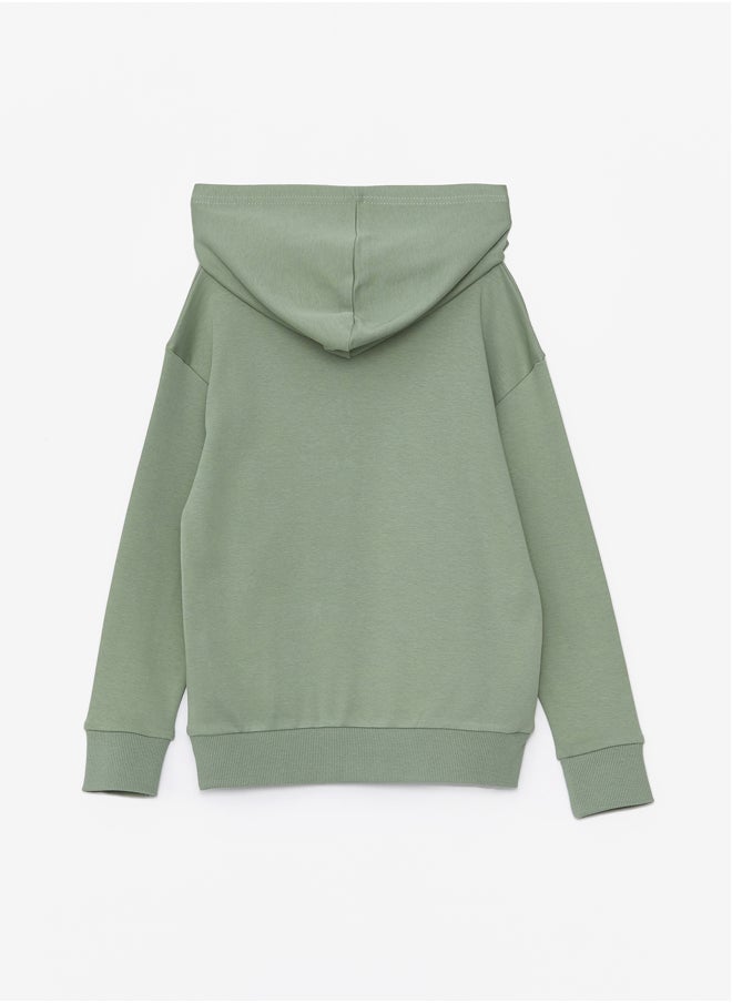 LC WAIKIKI Comfortable Fit Hooded Boy's Hoodie  - Image 2