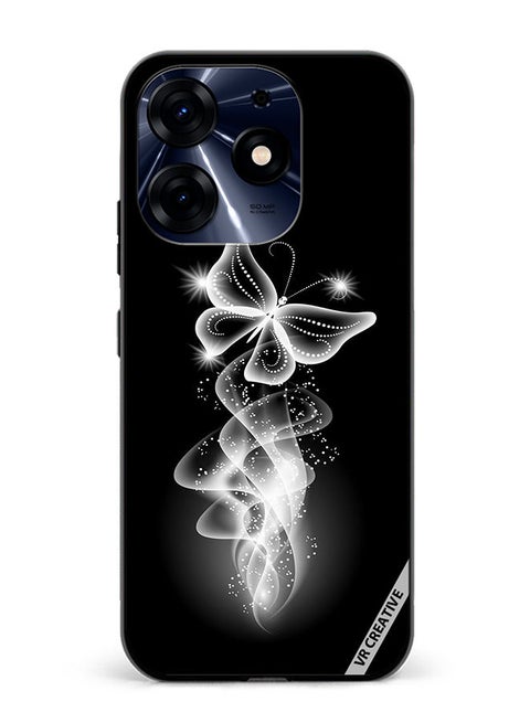 Protective Case Cover For Tecno Spark 10 Pro Butterfly Lighting Design Multicolour