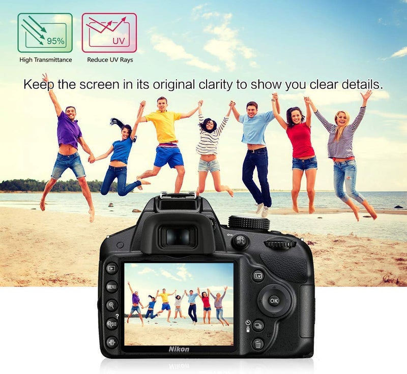 Action Pro 9H Nano Hammer Proof Screen Guard Protector Compatible With Nikon D500 / D600 / D610 / D7100 / D7200 / D750 / D800 - Image 5