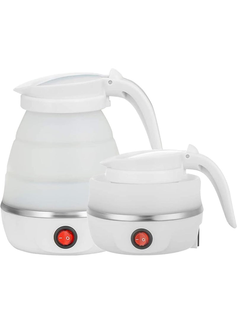 600ml Foldable Silicone Electric Water Kettle, Multicolor - Portable 600W Silicone Design with One-Touch Operation, Ideal for Travel and Outdoor Use, Compact and Easy to Use - Image 1