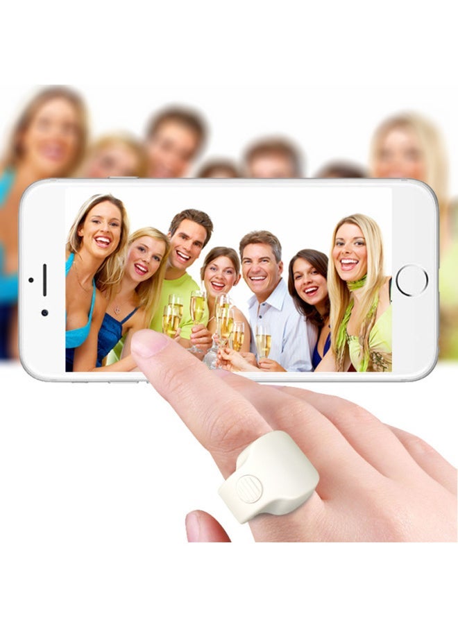 Smart Ring Selfie Ring Selfie Remote Selfie Bluetooth Controller Mobile Phone Selfie Controller-Colour:Pink  - Image 2