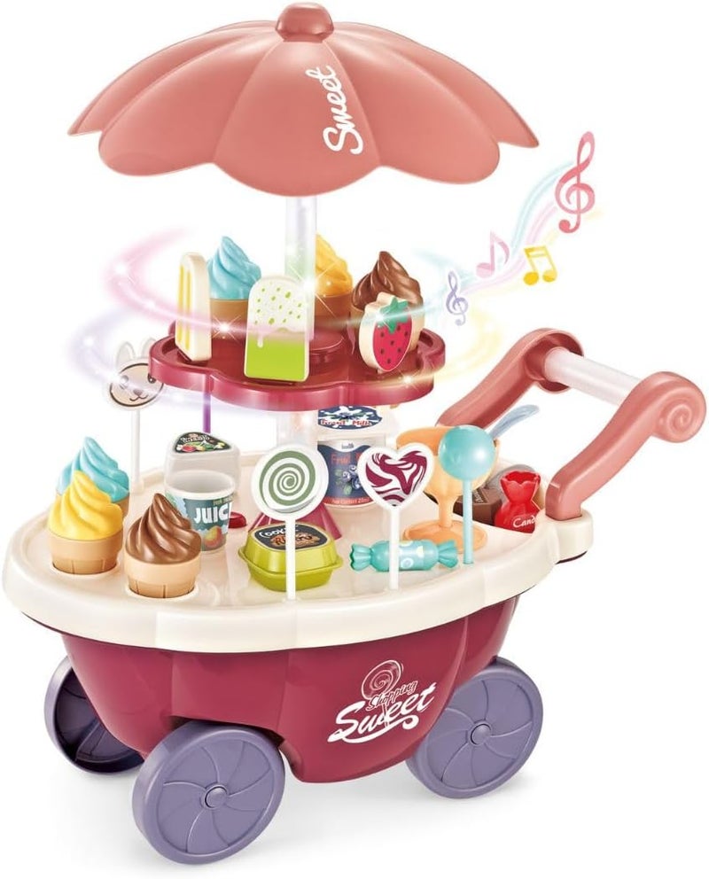 Mini Panda Mini Candy Cart for Kids 3+ - Interactive Toy with Music and Lights - Image 1