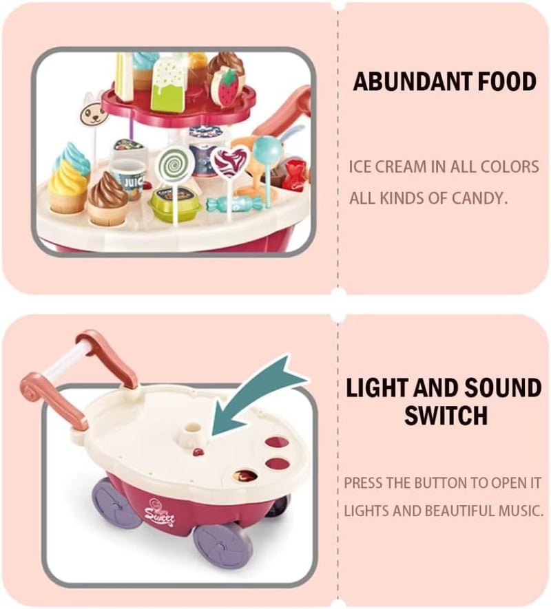 Mini Panda Mini Candy Cart for Kids 3+ - Interactive Toy with Music and Lights - Image 4