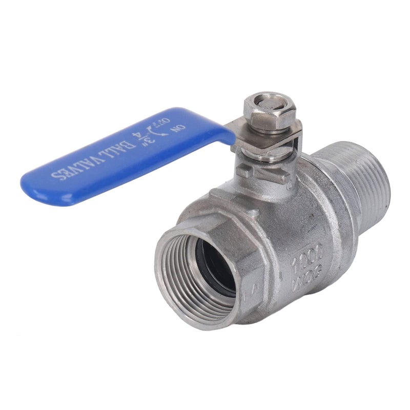 Stainless Steel Ball Valve 3 4 Inch Female Male NPT Thread For Water Oil Gas - Image 3