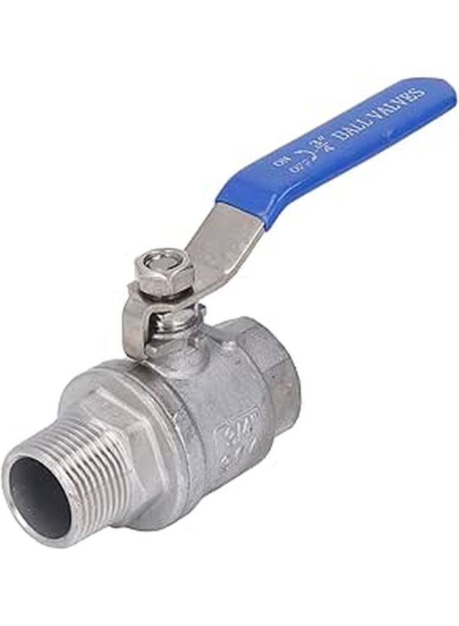 Stainless Steel Ball Valve 3 4 Inch Female Male NPT Thread For Water Oil Gas - Image 1