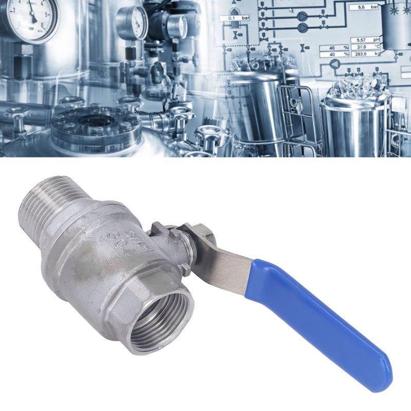Stainless Steel Ball Valve 3 4 Inch Female Male NPT Thread For Water Oil Gas - Image 4