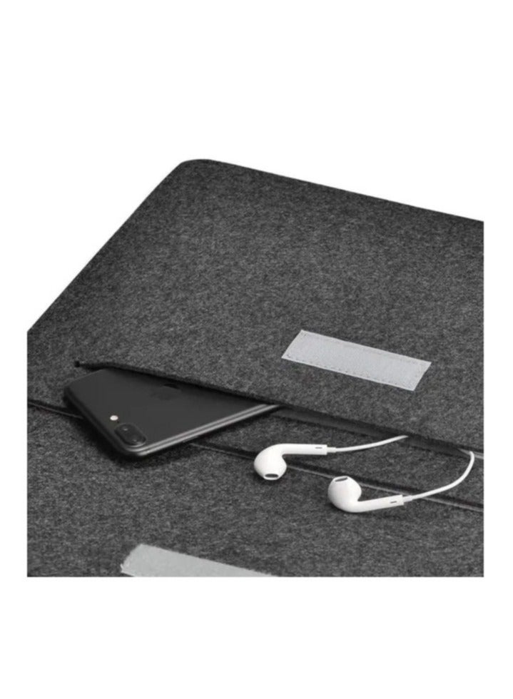 بريمو بلس حقيبة للكمبيوتر المحمول من اللباد رمادي داكن - Image 4