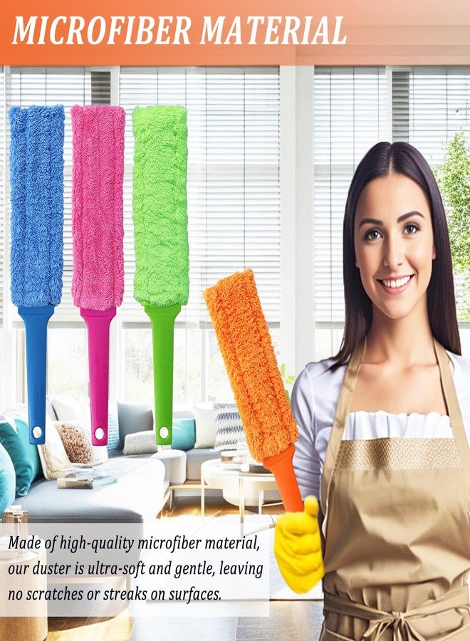 HDongany 4 Pack 15" Microfiber Feather Duster, Gap Duster, Blind Duster, Hand Duster for Cleaning Gap, Blinds,Furniture,Computers,Keyboards,Car Interiors - Image 4