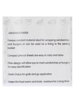 Hotpack Sandwich Paper Wrap 23.5 Cm X 34 Cm 800 Sheets  - Image 3