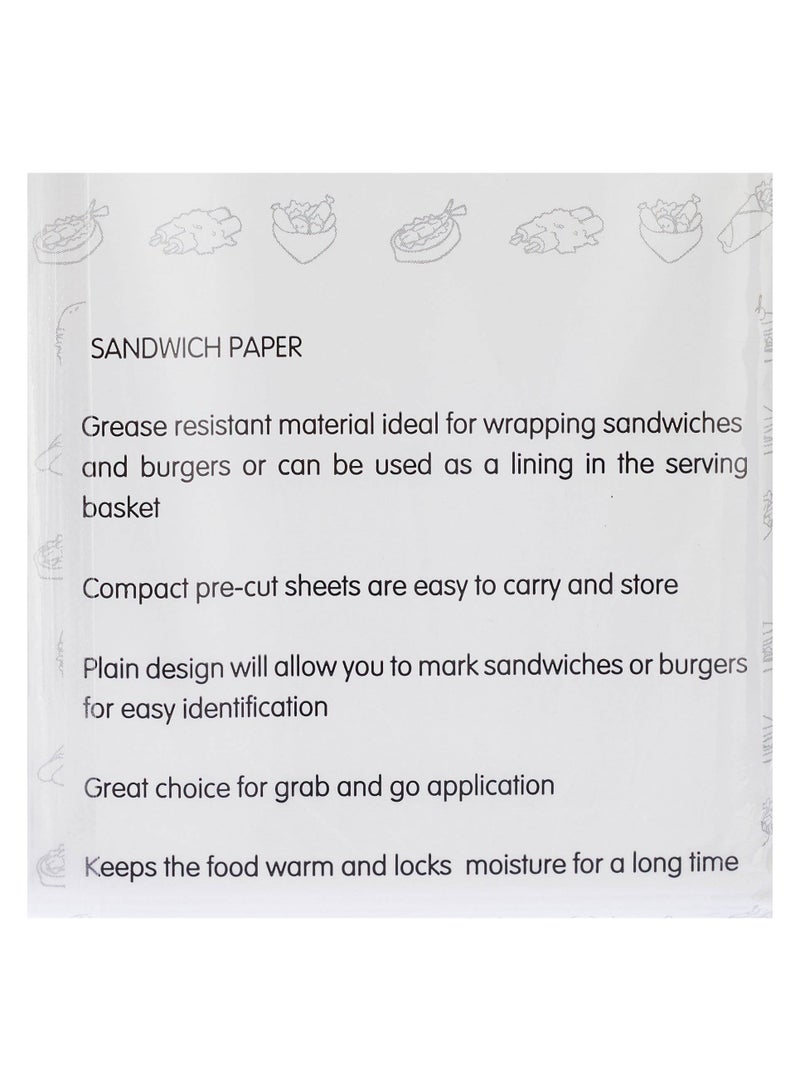 Hotpack Sandwich Paper Wrap 23.5 Cm X 34 Cm 800 Sheets - Image 3