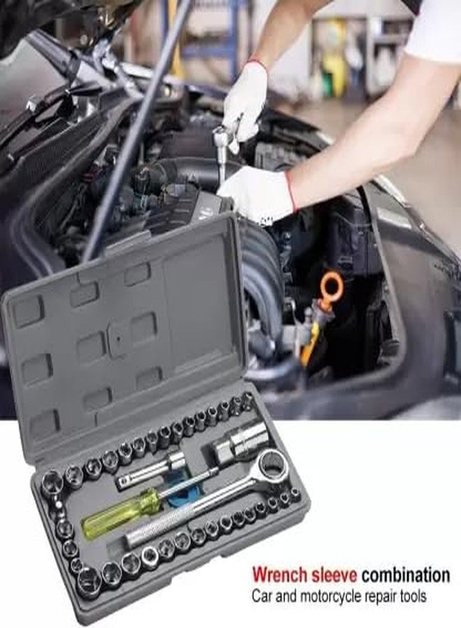 GLAMAXY 40 PCS Multipurpose Socket Tool Kit combination Socket Set (Pack of 1) - Image 4