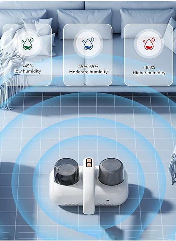 Joshberg - 2 in 1 Bed Vacuum Cleaner,Cordless Dust Mite Cleaner with UVC Light,10000pa 3000 Rpm/Min Brushroll Rotation & Heating & Ultrasonic & Humidity detection & Smart display - Image 1