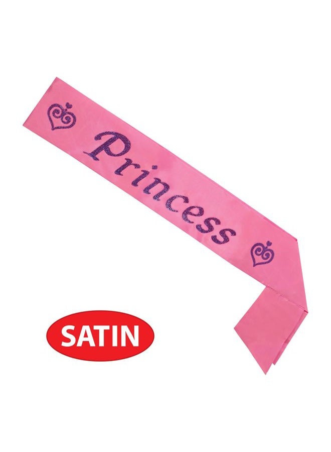 Beistle Princess Satin Party Sash, 3.5" x 27", Pink/Purple - Image 4