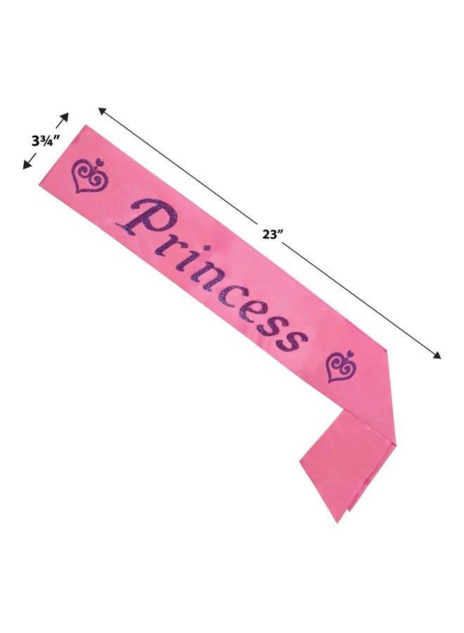 Beistle Princess Satin Party Sash, 3.5" x 27", Pink/Purple - Image 3