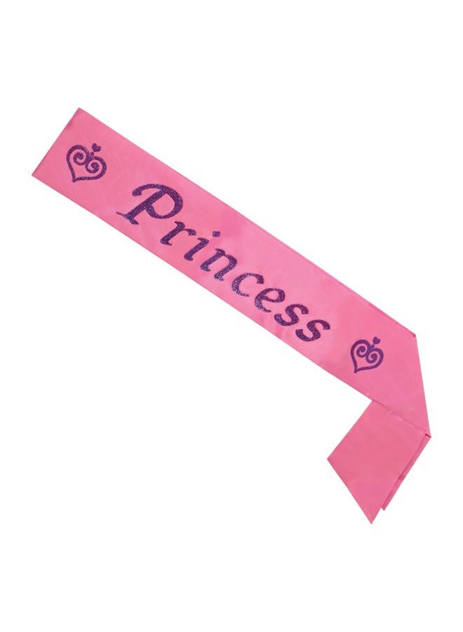 Beistle Princess Satin Party Sash, 3.5" x 27", Pink/Purple - Image 1