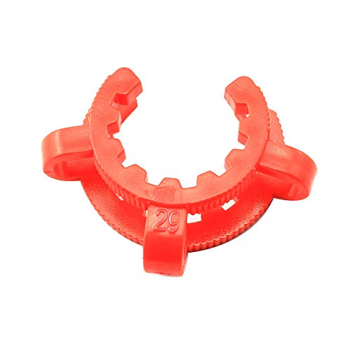 PZRT 8pcs Plastic Joint Clips 4 Sizes (14mm 19mm 24mm 29mm) Lab Keck Clamp #14#19#24#29 Keck Clips Laboratory Clamp, Ground Clip 4 Mixed Color - Image 3